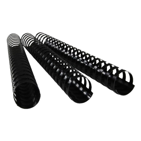 Deluxe 17808 A4 8mm Plastic Binding Comb - Black (pkt/100pcs)