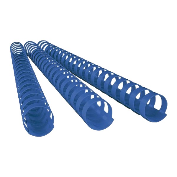 Deluxe 17806 A4 6mm Plastic Binding Comb - Blue (pkt/100pcs)