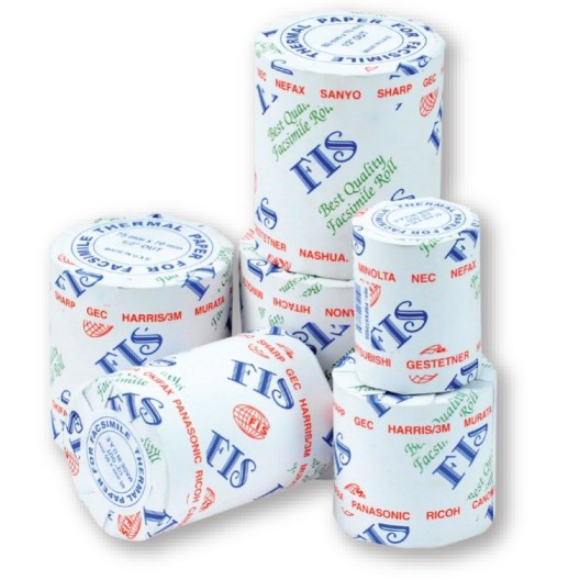 FIS Thermal Cash POS Roll 80mm x 80m x 0.5in Core 58gsm FSFX80MMX80M - White (box/60pc)