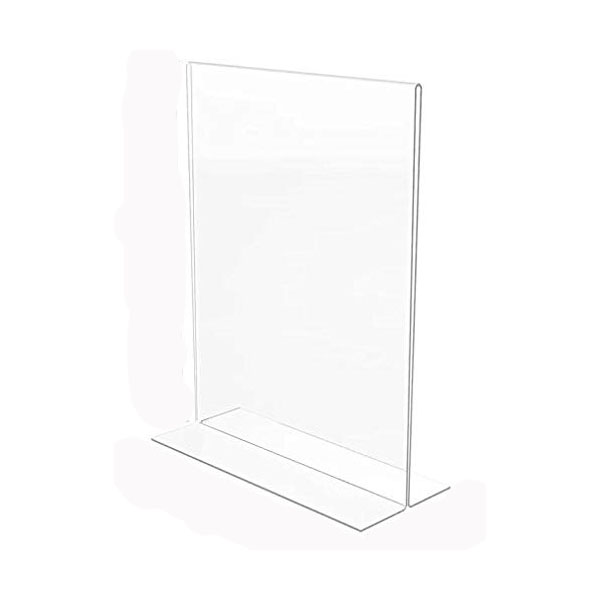 FIS Sign Holders Vertical Double Sided Upright 50 x 70mm FSNA50X70 - Clear (pc)