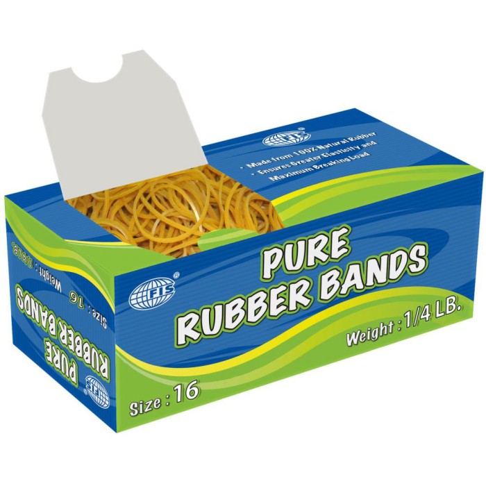FIS Pure Rubber Bands No. 16 1/4lb - FSRB16 (pkt)