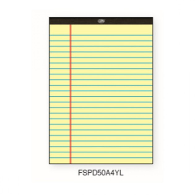 FIS Writing Pad A4 FSPD50A4YL - Yellow (pc)