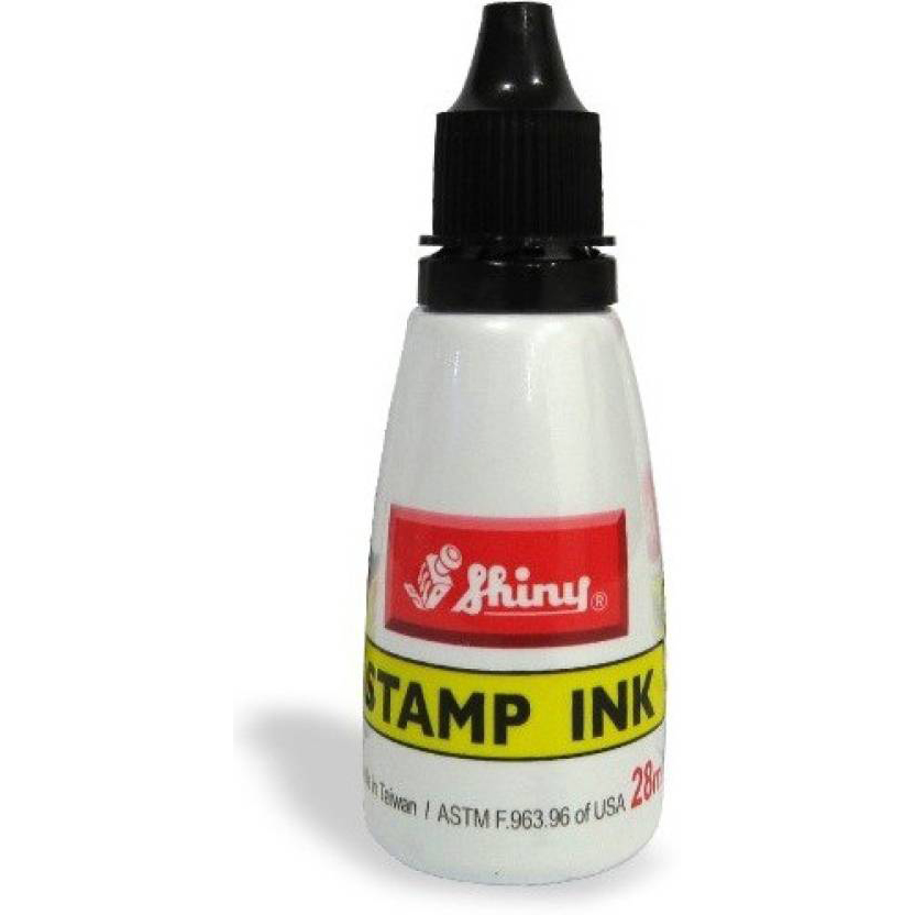 Shiny S-61 Stamp Ink Bottle 28ml - Black (pc)