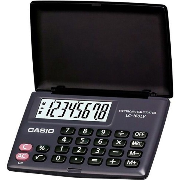 Casio LC-160LV Pocket Calculator - Black