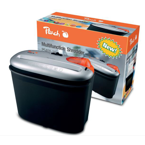 Peach PS400-16 Multifunction Shredder - Black