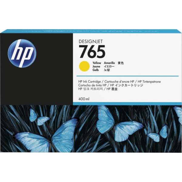 HP 765 400-ml Designjet Ink Cartridge (F9J50A) - Yellow