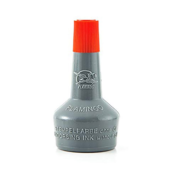 Flamingo Stamp Pad Ink (Without Oil) 30ml - Red (pc)