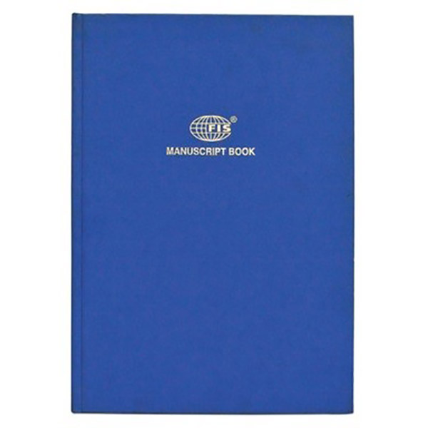 FIS Manuscript Book 8mm Single Ruled A4 3Q FSMNA43Q - Blue (pc)