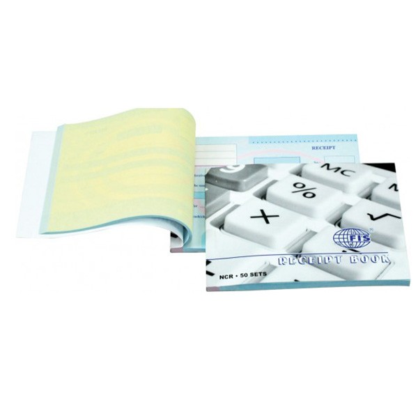FIS Receipt Book 122 x 170 mm FSCL6EN - English (pkt/50sets)