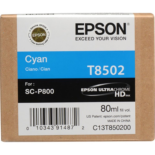 Epson T850200 Ink Cartridge - Cyan