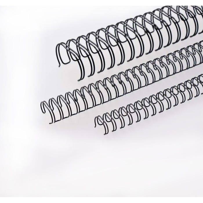 Renz Wire Binding Rings 3:1 34 loops 12.7mm - Black (box/100pcs)