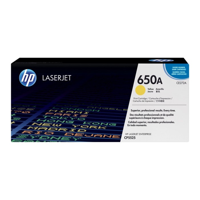 HP 650A Toner Cartridge (CE272A) - Yellow