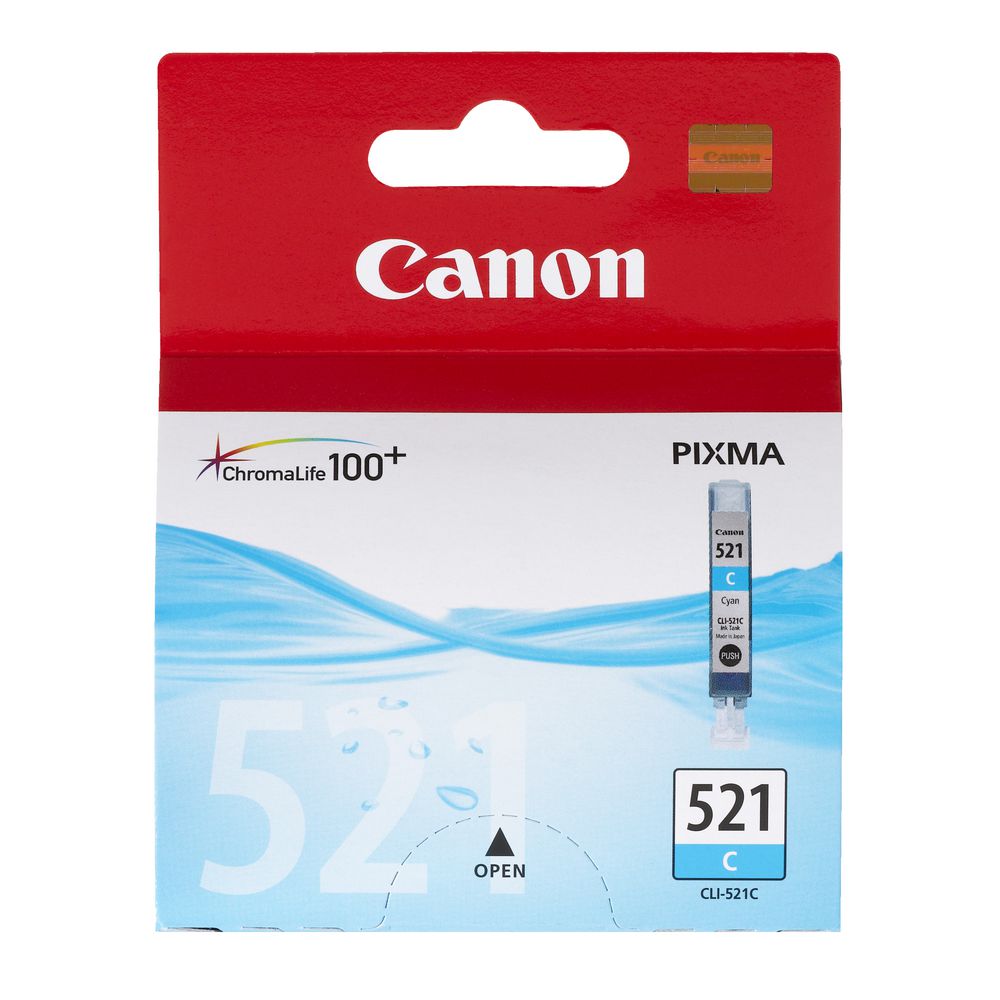 Buy Canon CLI521 Ink Cartridge Cyan Online AED55 from Bayzon