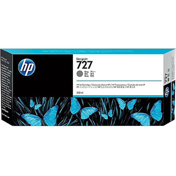 HP 727-300ml DesignJet Ink Cartridge (F9J80A) - Gray