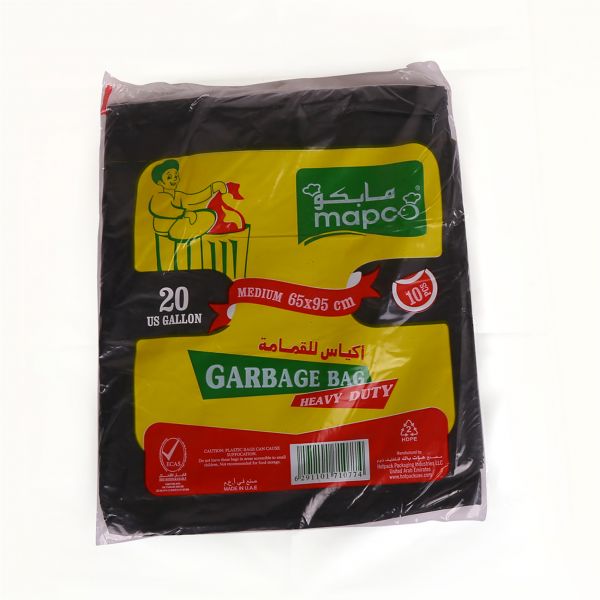 Hotpack Heavy Duty Garbage Bag 30 gallon 65 x 95 cm - Black (pkt/10pcs)