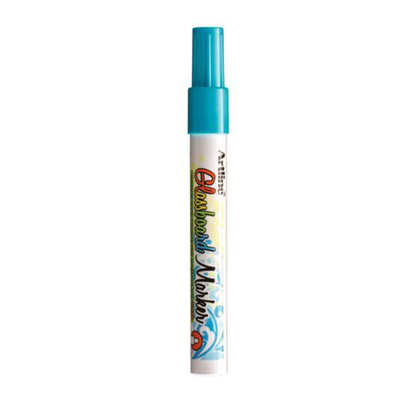 Artline ARMKEPG-4LBL Fluorescent Bullet Glassboard Marker 2.0 mm - Light Blue (pkt/12pcs)