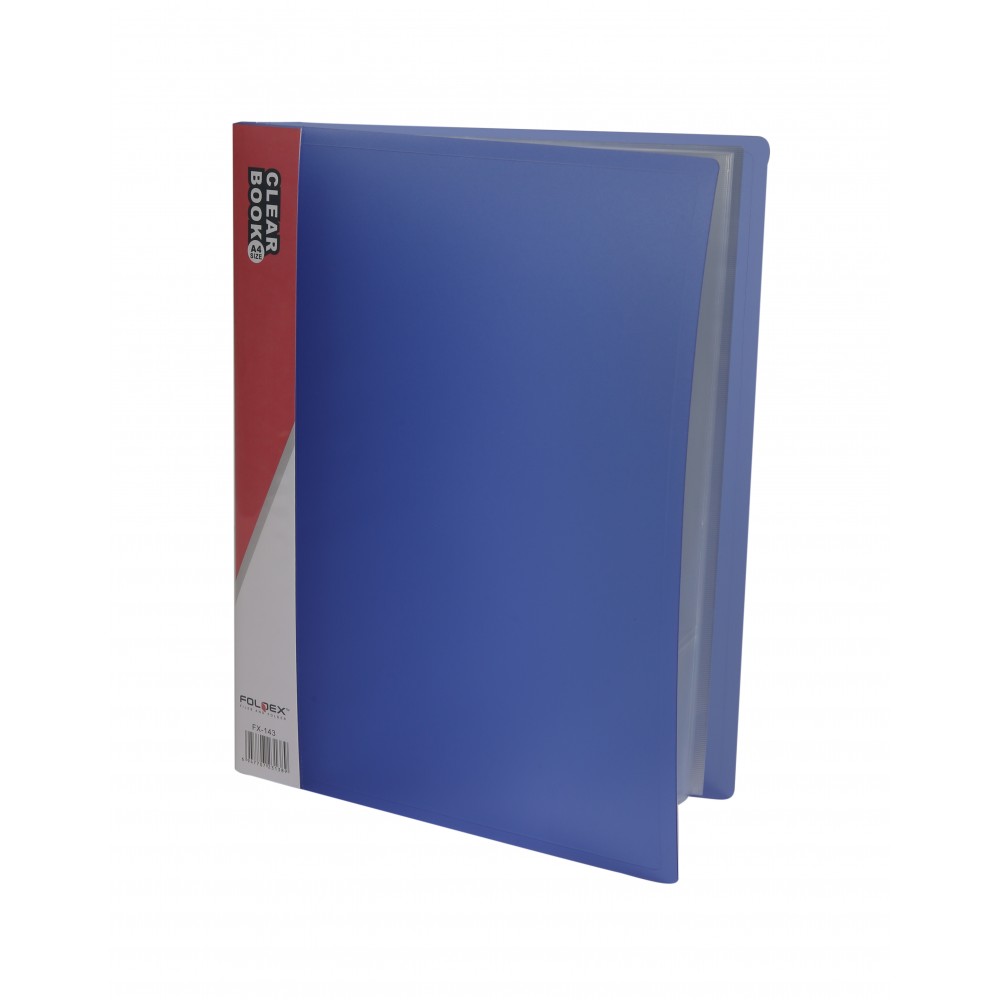 Buy Foldex Display Book 100pockets A4 Blue (pc) Online AED26 from Bayzon