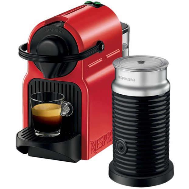 Nespresso Inissia Bundle Coffee Machine - Red