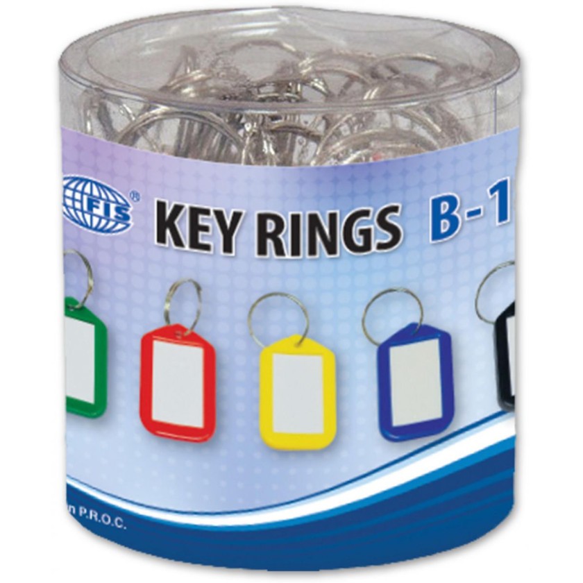 FIS Key Rings 5 x 3cm FSKCB-10 - Assorted (box/25pcs)