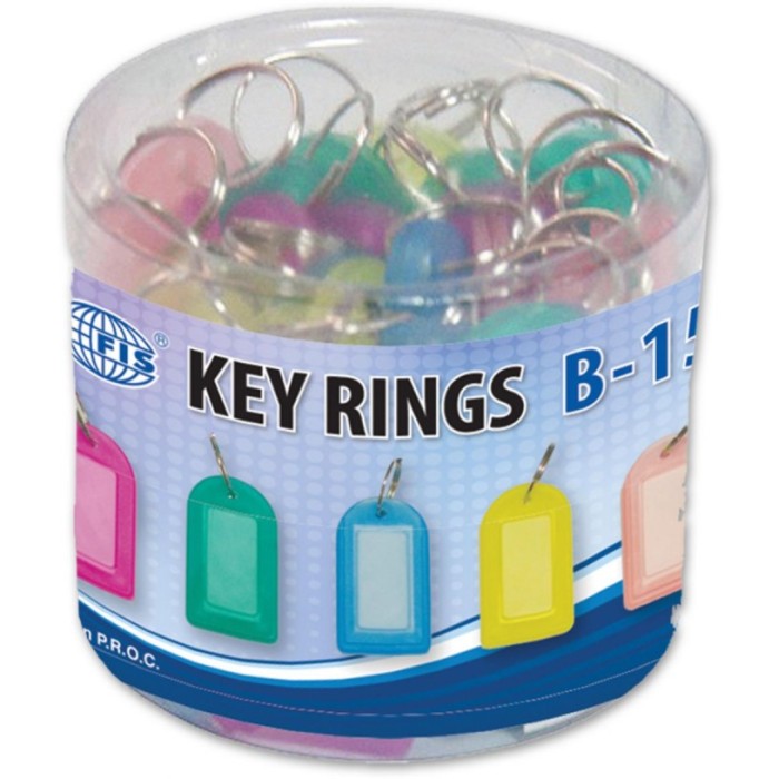 FIS Key Rings 4.5 x 2.5cm FSKCB-15 - Assorted (box/25pcs)