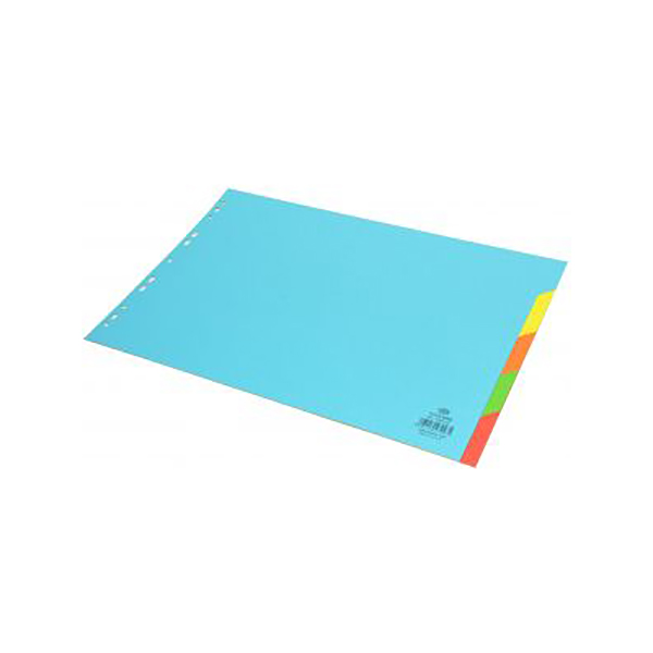 FIS 5-Color Card Divider 160gsm A3 - FSDVA35C (pkt)
