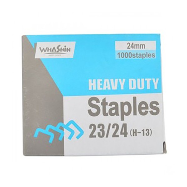 Whashin H-13 Heavy Duty Staples - 23/24 (pkt/1000pcs)