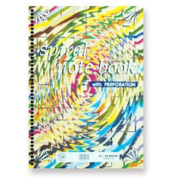 FIS Left Side Spiral Single-Ruled Notebook w/ Perforation 80 sheets FSNBA4JF116 - A4 (pc)