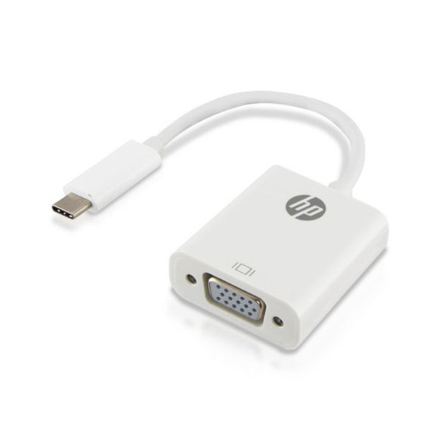 HP 55704 USB-C to VGA Adapter (HP037GBWHT0TW) - White (pc)