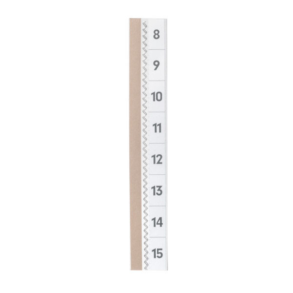 Durable DUDV8402-19 TABFIX Self-Adhesive Index Tabs 200 x 10mm - Clear (pkt/5pcs)