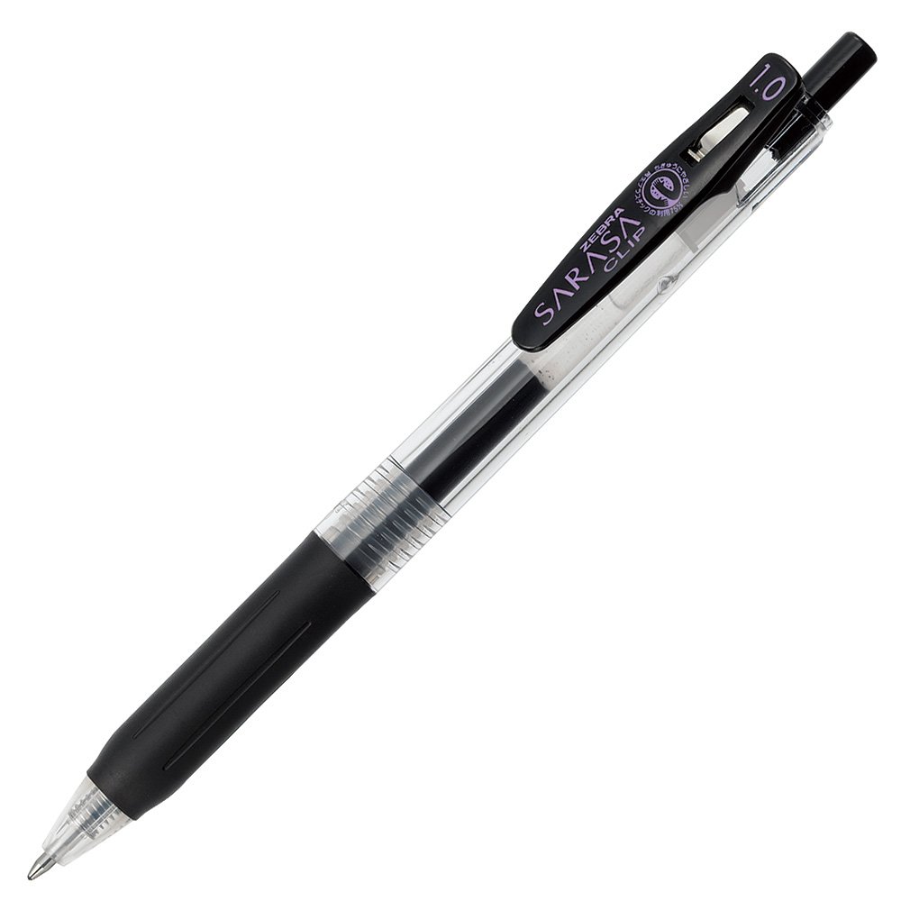 Zebra JJE15 Sarasa Gel Pen 1.0mm - Black (box/12pcs)
