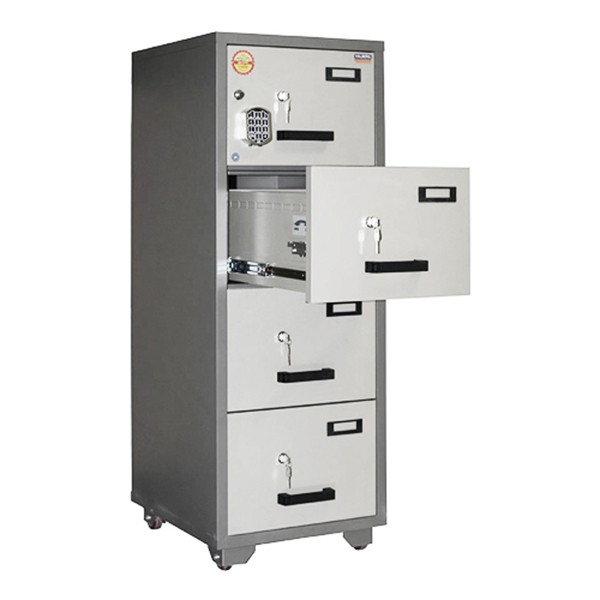 Valberg FC 4E-KK 4-Drawer Fire Resistant Filing Cabinet
