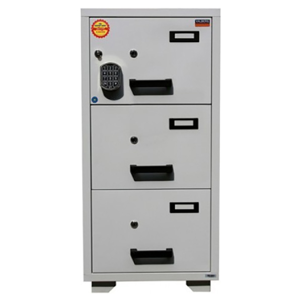 Valberg FC 3E-KK 3-Drawer Fire Resistant Filing Cabinet