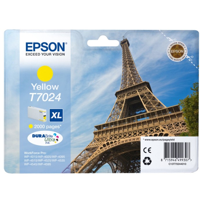 Epson T7024 XL Ink Cartridge - Yellow
