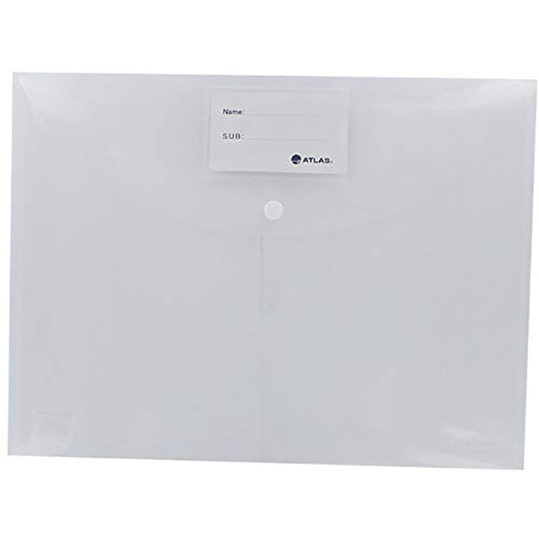 Buy Atlas AS-F10038 Document Bag with Button FS - White (pkt/12pcs ...