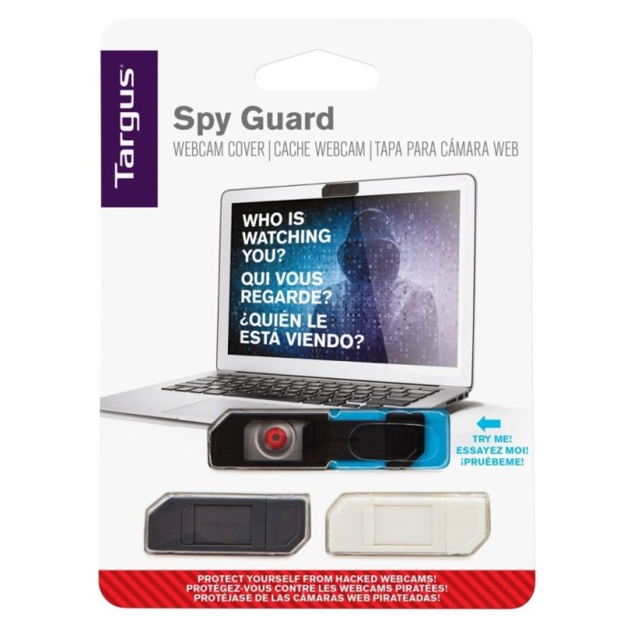 Targus AWH012GL Spy Guard Webcam Cover - Black / Grey / White (pkt/3pcs)