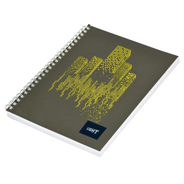 FIS Light Spiral Soft Cover Notebook 100 sheets LINBA41806S - A4 (pkt/10pcs)