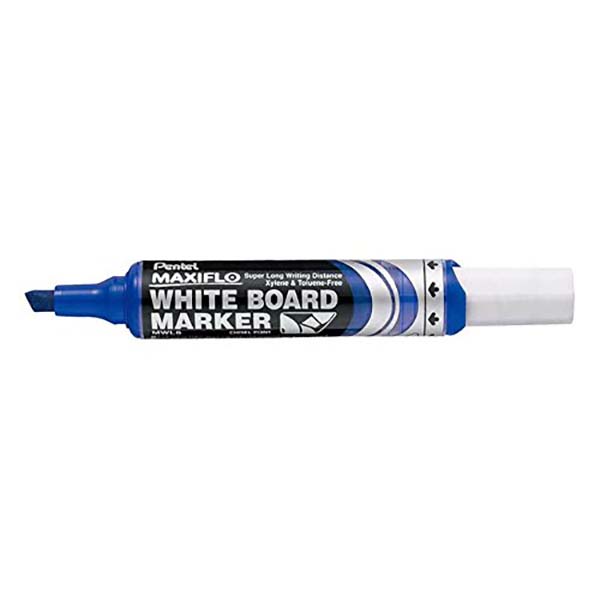 Buy Pentel Maxiflo MWL6 Chisel Tip Whiteboard Marker Blue (pc) Online AED7 from Bayzon