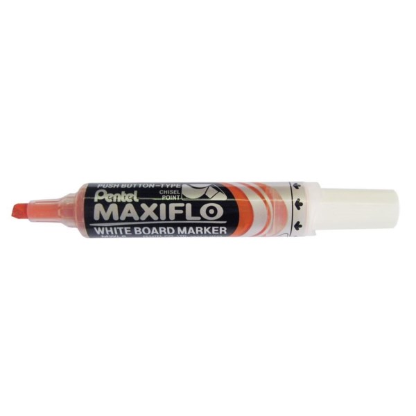 Pentel MAXIFLO Whiteboard Marker Pen, Chisel Tip (MWL6)