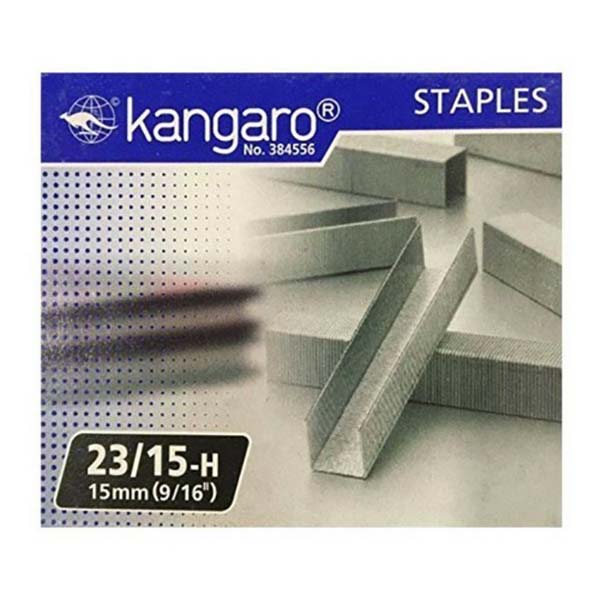 Kangaro 23/15-H Staples - 15mm (pkt/1000pcs)