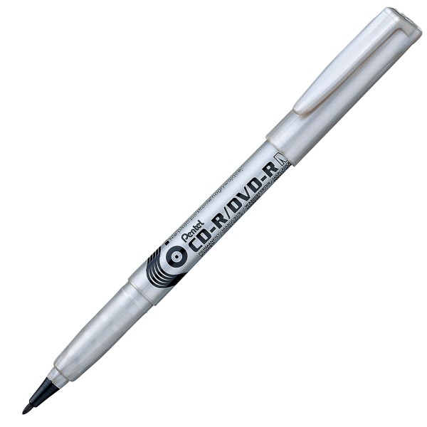 Pentel NMS51 CD-R/DVD-R Marker - Black (pc)