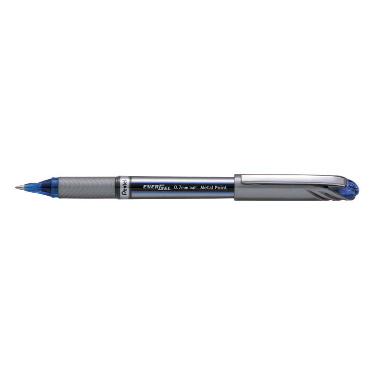 Pentel BL27 EnerGel Plus Metal Point Ballpen 0.7mm - Blue (pkt/12pcs)