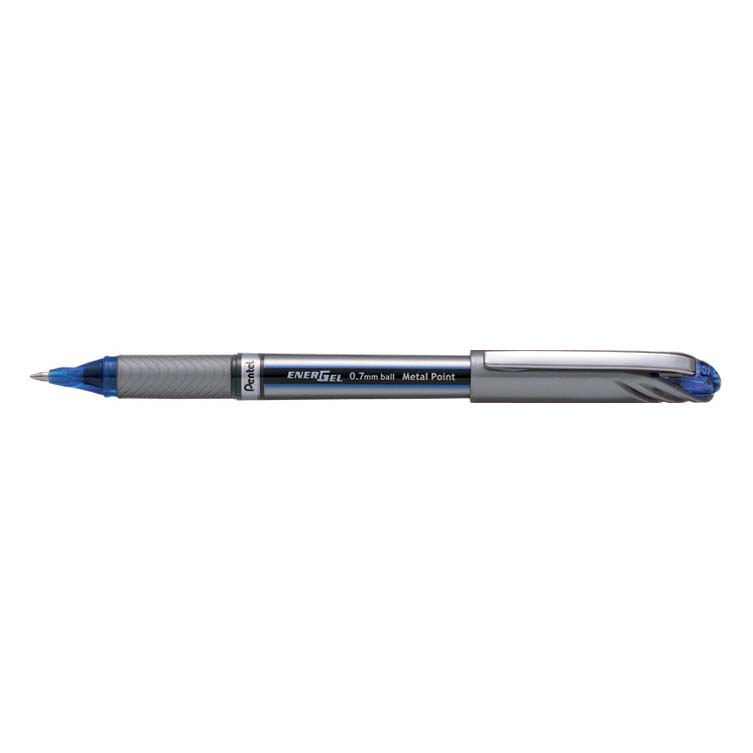 Pentel BL27 EnerGel Plus Metal Point Ballpen 0.7mm - Blue (pkt/12pcs)