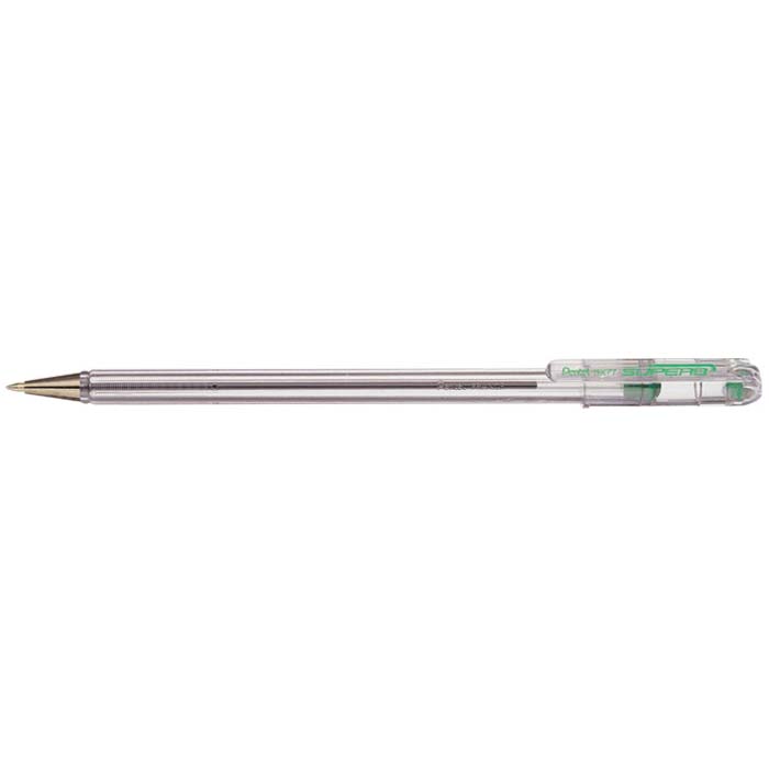 Pentel BK77 Superb Ballpoint Pen 0.7mm - Green (pkt/12pcs)