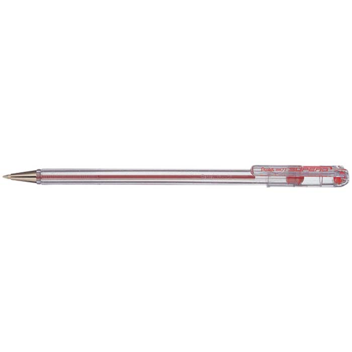Pentel BK77 Superb Ballpoint Pen 0.7mm - Red (pkt/12pcs)