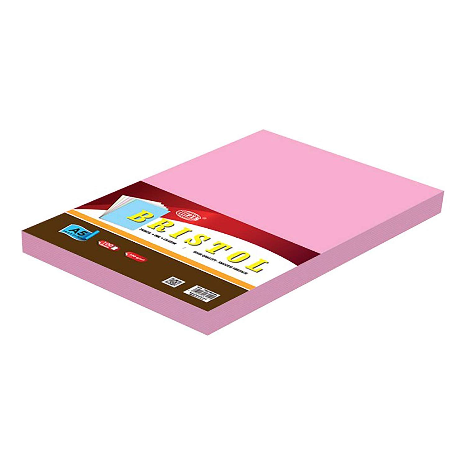 FIS Bristol Board 180gsm A5 FSBI180A5PI - Pink (pkt/100pcs)