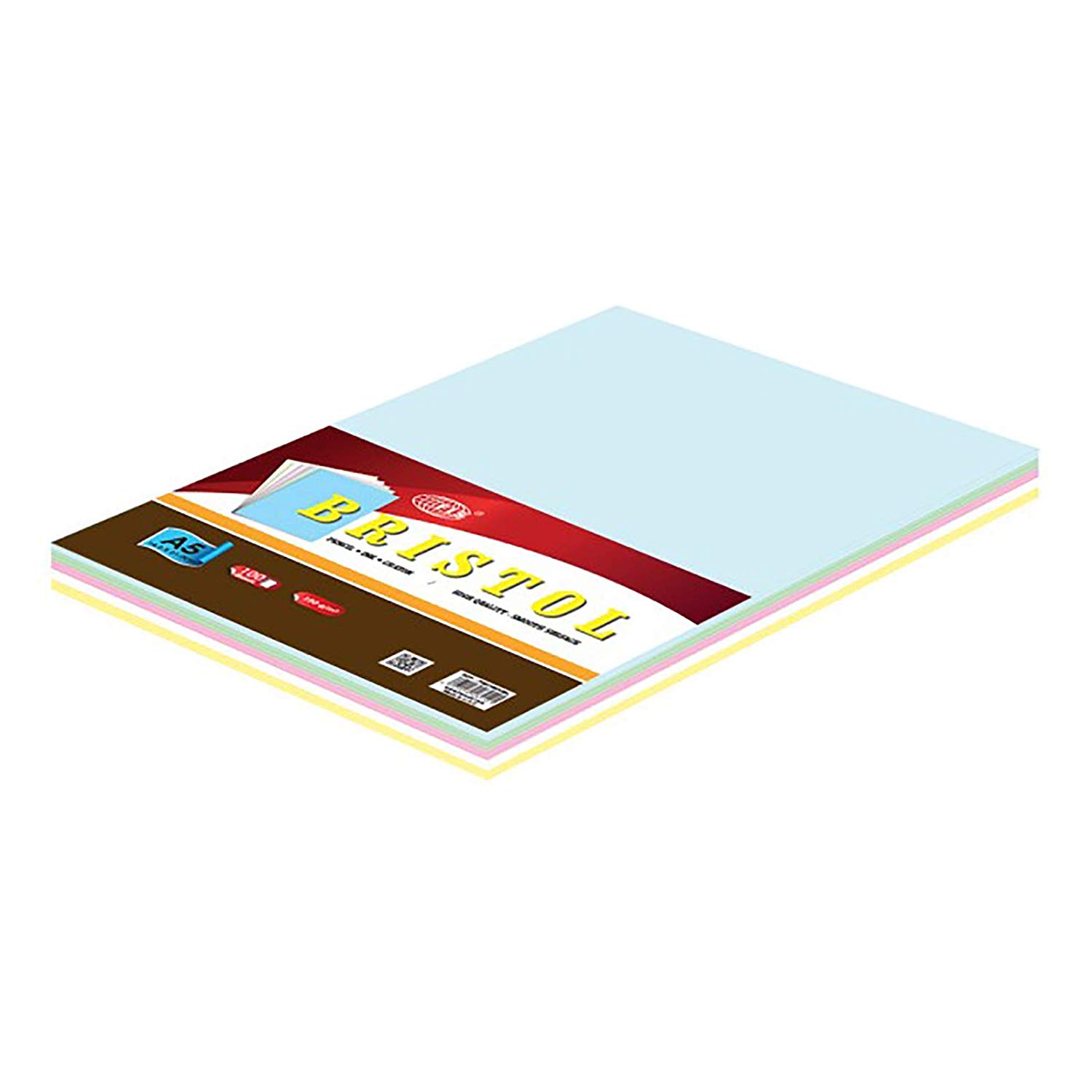 FIS Bristol Board 180gsm A5 FSBI180A5ASST - Assorted (pkt/100pcs)