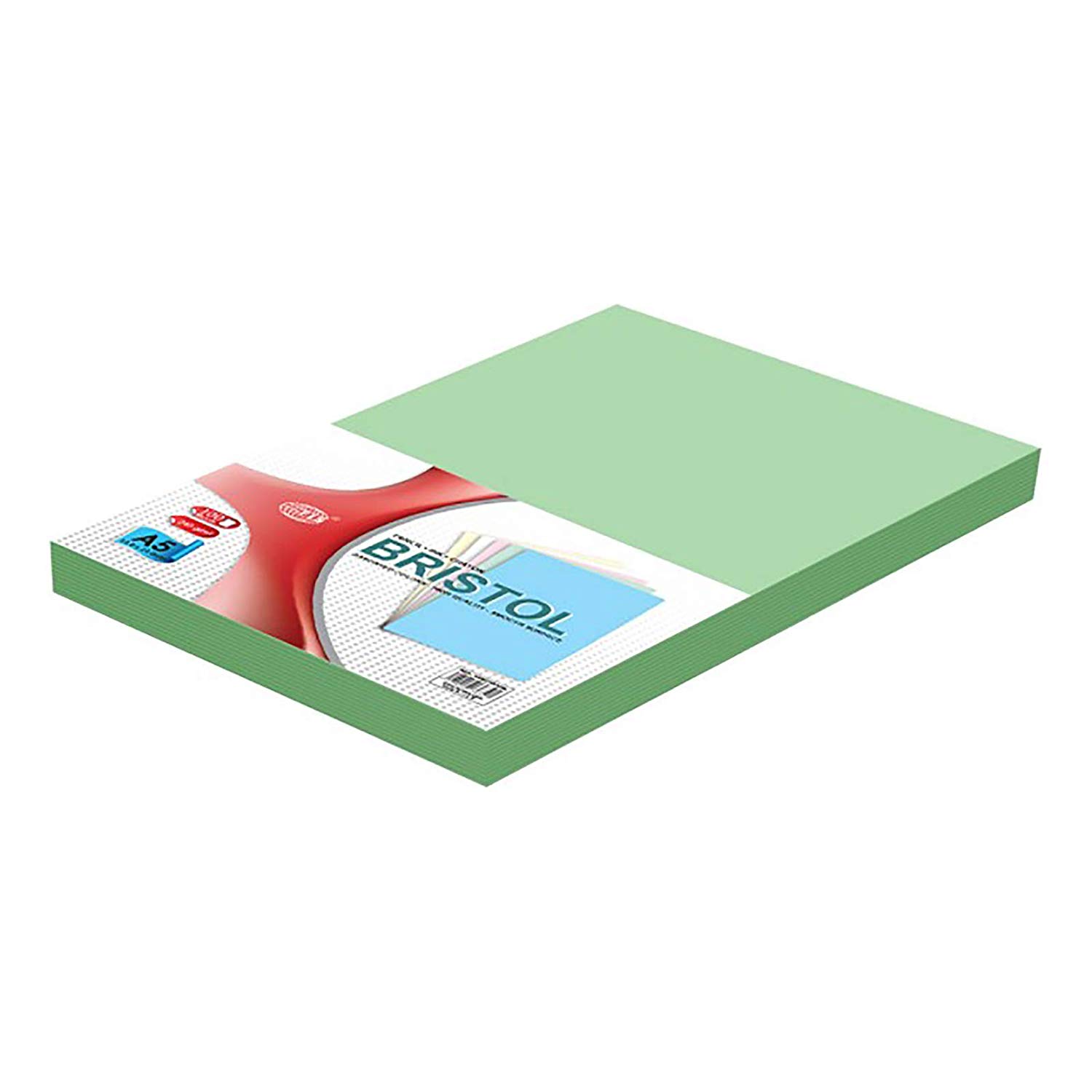 FIS Bristol Board 240gsm A5 FSBI240A5GR - Green (pkt/100pcs)