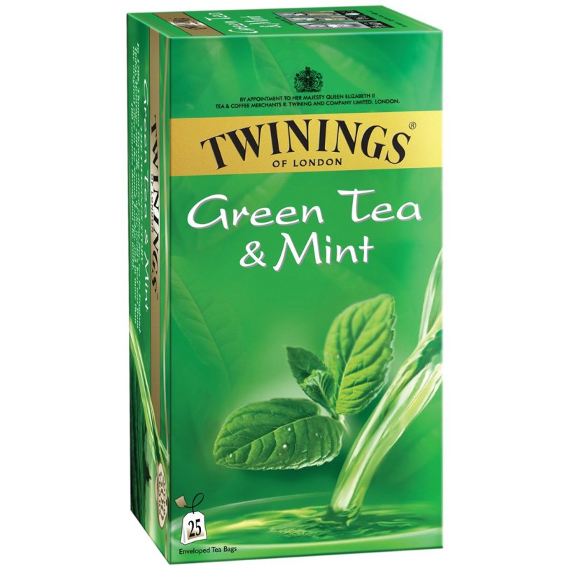 Twinings Green Tea & Mint (pkt/25pcs)
