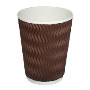Hotpack PCZZR4 Zig-Zag Ripple Paper Cup - 4oz (box/1000pcs)
