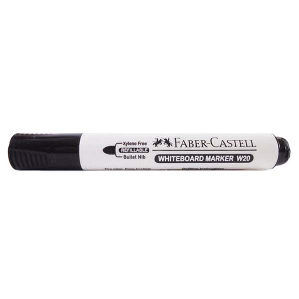 Faber Castell W20 Whiteboard Marker Bullet Tip - Black (pc)